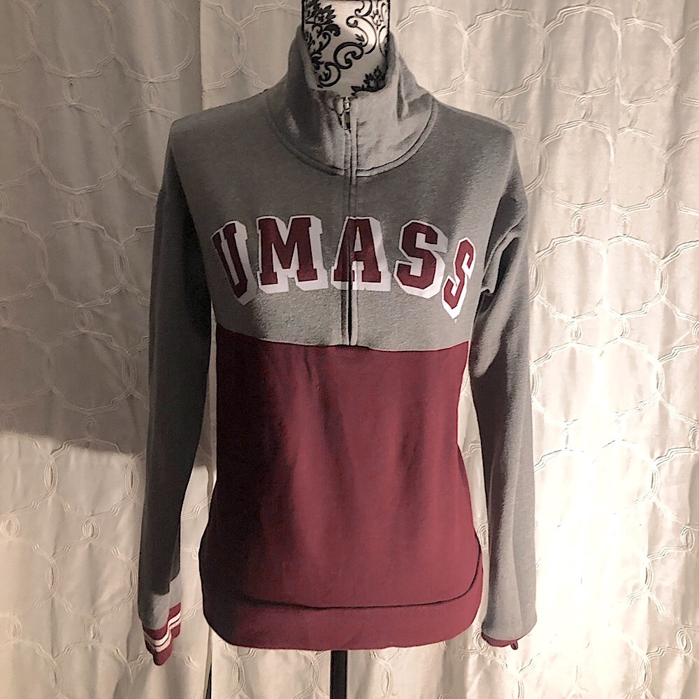 💗 PINK 💗Half-zip💗UMASS💗XS💗 AMHERST💗BOSTON